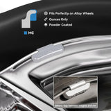 Richeer MC-Series Zinc Clip On Wheel Weights 80PCS Multi Size Assortment Kit | 4 small sizes 15pcs each,4 large sizes 5pcs each, durable iron, precise weight,tight clip,wear-resistant,reduce vibration
