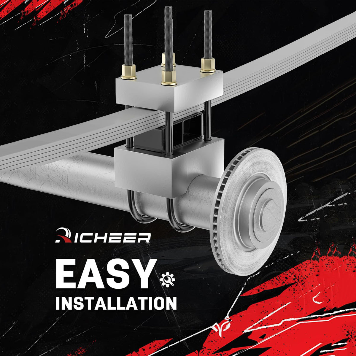 Richeer 3 Inch Rear Lift Block Compatible With 2021-2026 F150 2WD and 4WD