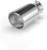 Richeer 3" Inlet Exhaust Tip, 4.5" Outlet, 9" Length, Polished Stainless Steel, Bolt-On