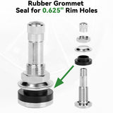 Richeer TR416 Valve Stem Kit – 20 Pack, Bolt‑in Design Fits Both 0.453″ & 0.625″ Holes, Corrosion‑Resistant for heavy-duty trucks, buses and commercial vehicles.