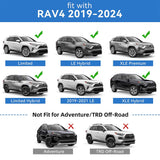 Richeer Aluminum Lockable Roof Rack For 2019-2025 RAV4, 220LBS Cross Bars Fit Luggage Luggage Kayaks Bicycles Snowboard
