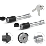 Richeer Adjustable Trailer Hitch Ball Mount, Fits 2.5-Inch Receiver, 6-Inch Drop/Rise Aluminum Drop Hitch, 18500LBS, 2-Inch and 2-5/16-Inch Balls Equipped with 2 latches with Locks