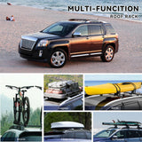 Richeer Aluminum Roof Rack For 2010-2017 Equinox&Terrain,165 Lbs Crossbars Cargo Carrier Rooftop Luggage Kayak Bicycles Canoe Snowboard