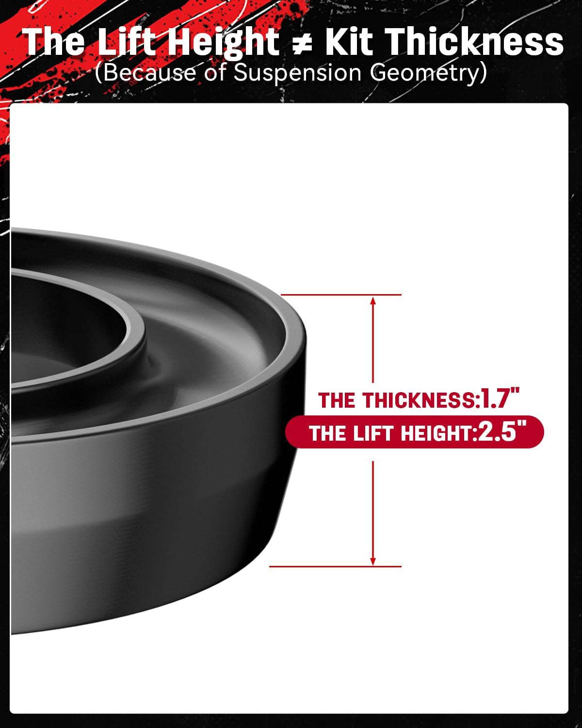 Richeer 2.5" Front Leveling Kit for Ram(Ram 1500, Ram 2500)