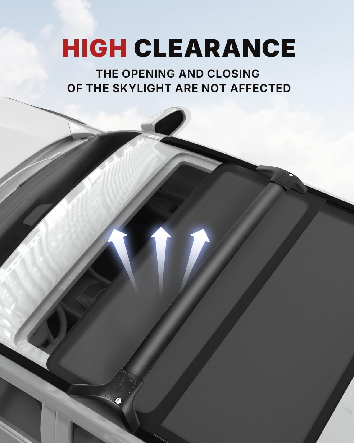 Richeer 260LBS Roof Rack Cross Bars, Heavy Duty Aluminum, with Anti-Theft Locks for Cargo Racks Rooftop Luggage Canoe Kayak Bicycle roof Bag (2019-2025 Toyota)