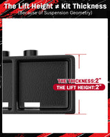 Richeer 2" Rear Lift Block, 2'' Leveling Lift Kits Off-road (2021-2024 F150 2WD/4WD)