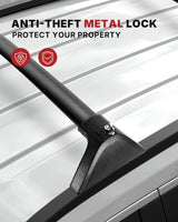 Richeer 260LBS Roof Rack Cross Bars, Heavy Duty Aluminum, with Anti-Theft Locks for Cargo Racks Rooftop Luggage Canoe Kayak Bicycle roof Bag (2019-2025 Toyota)