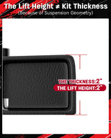 Richeer 6x5.5 Wheel Spacer & 2" Rear Leveling Lift (1999-2025 Silverado,Tahoe,Suburban,Express,Avalanche,Sierra,Yukon,Canyon,Savana,Escalade,GMC)