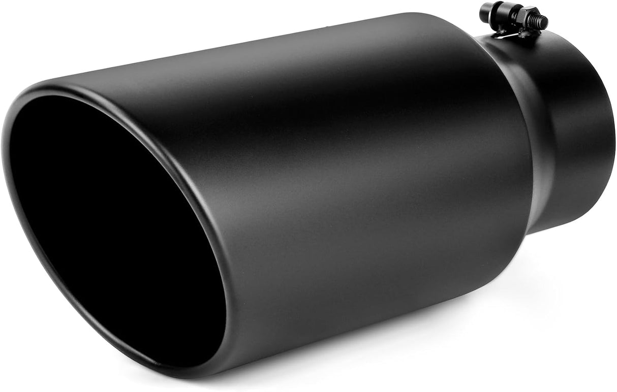Richeer 5-7" Exhaust Tip, 5" Inlet 7” Outlet 15” Overall Length, Stainless Steel