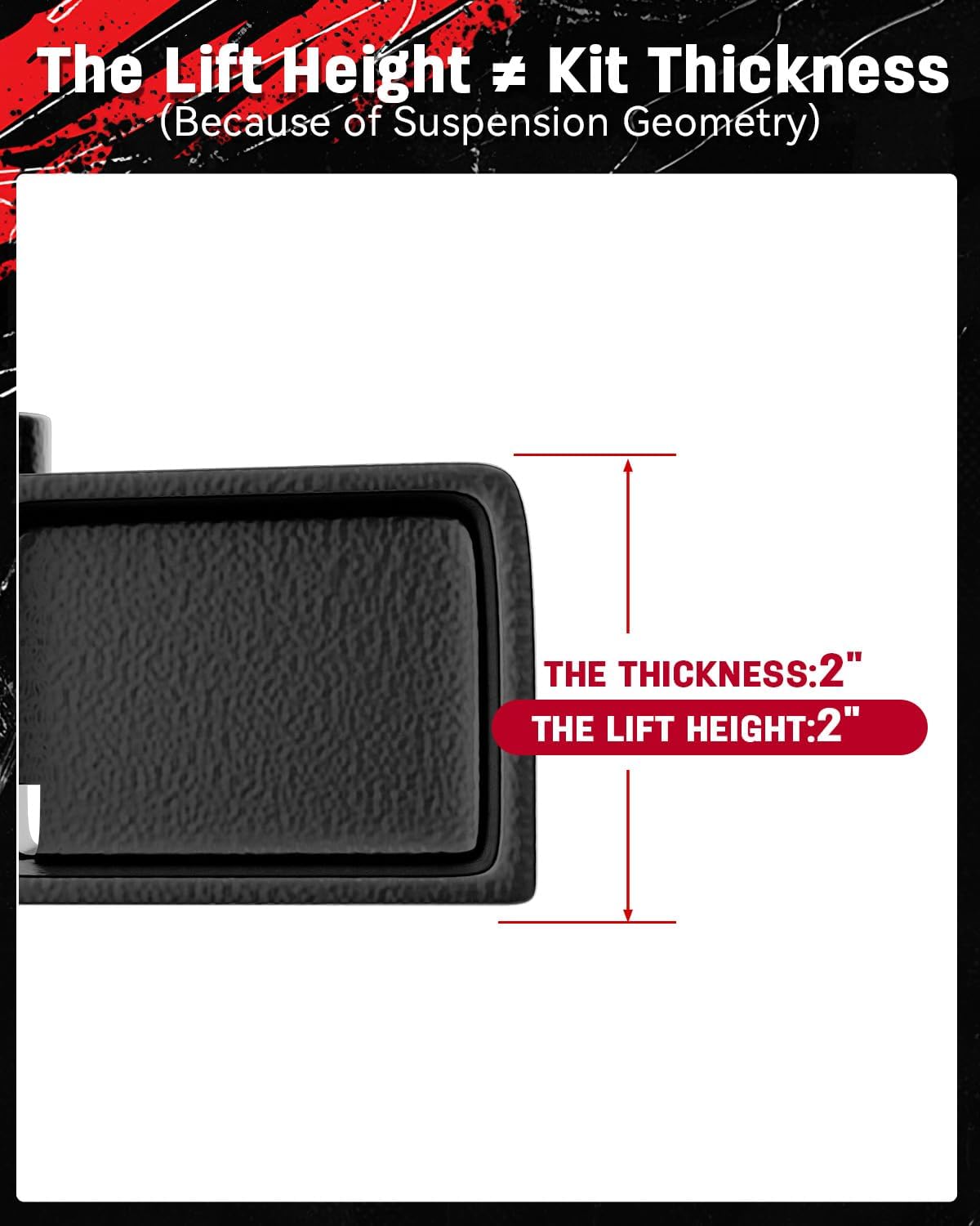 Richeer 2" Rear Leveling Kit for Ford(F250, F350)