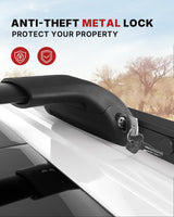 Richeer 220LBS Roof Rack Cross Bars (2010-2024 Toyota 4 Runner with Side Rails), Heavy Duty Aluminum Cross Bar