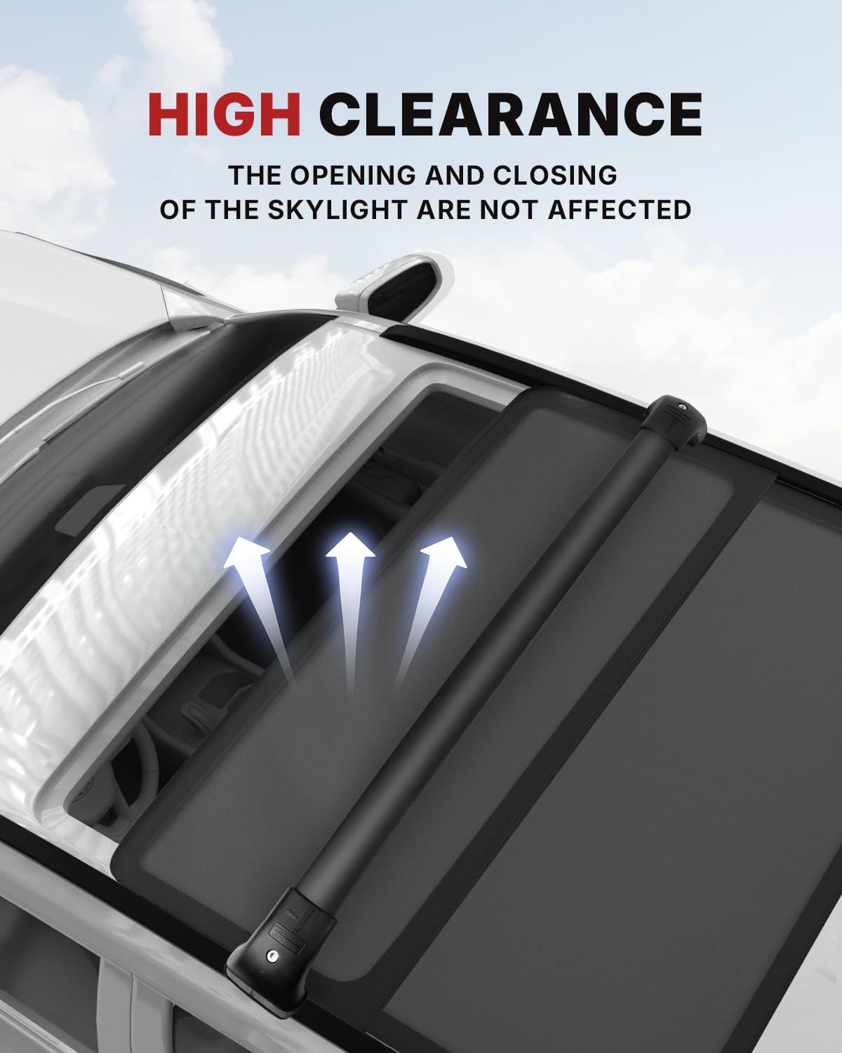 Richeer 220LBS Roof Rack Cross Bars (2014-2019 Highlander XLE/Limited & SE/LE/LE Plus/LE), Heavy Duty Aluminum Cross Bar）