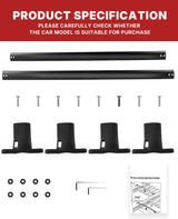 Richeer Roof Rack Cross Bars (2016-2019 Explorer with Side Rails)