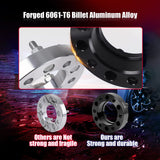 Richeer 5x4.5 to 5x5 Wheel Adapters – 1.25" Hubcentric Spacers for Jeep, Ford, Mustang, Explorer with 1/2-20 Studs & 71.5mm Bore