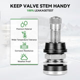 Richeer TR416 Valve Stem Kit – 20 Pack, Bolt‑in Design Fits Both 0.453″ & 0.625″ Holes, Corrosion‑Resistant for heavy-duty trucks, buses and commercial vehicles.