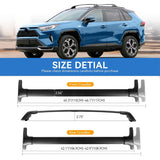 Richeer Aluminum Lockable Roof Rack For 2019-2025 RAV4, 220LBS Cross Bars Fit Luggage Luggage Kayaks Bicycles Snowboard