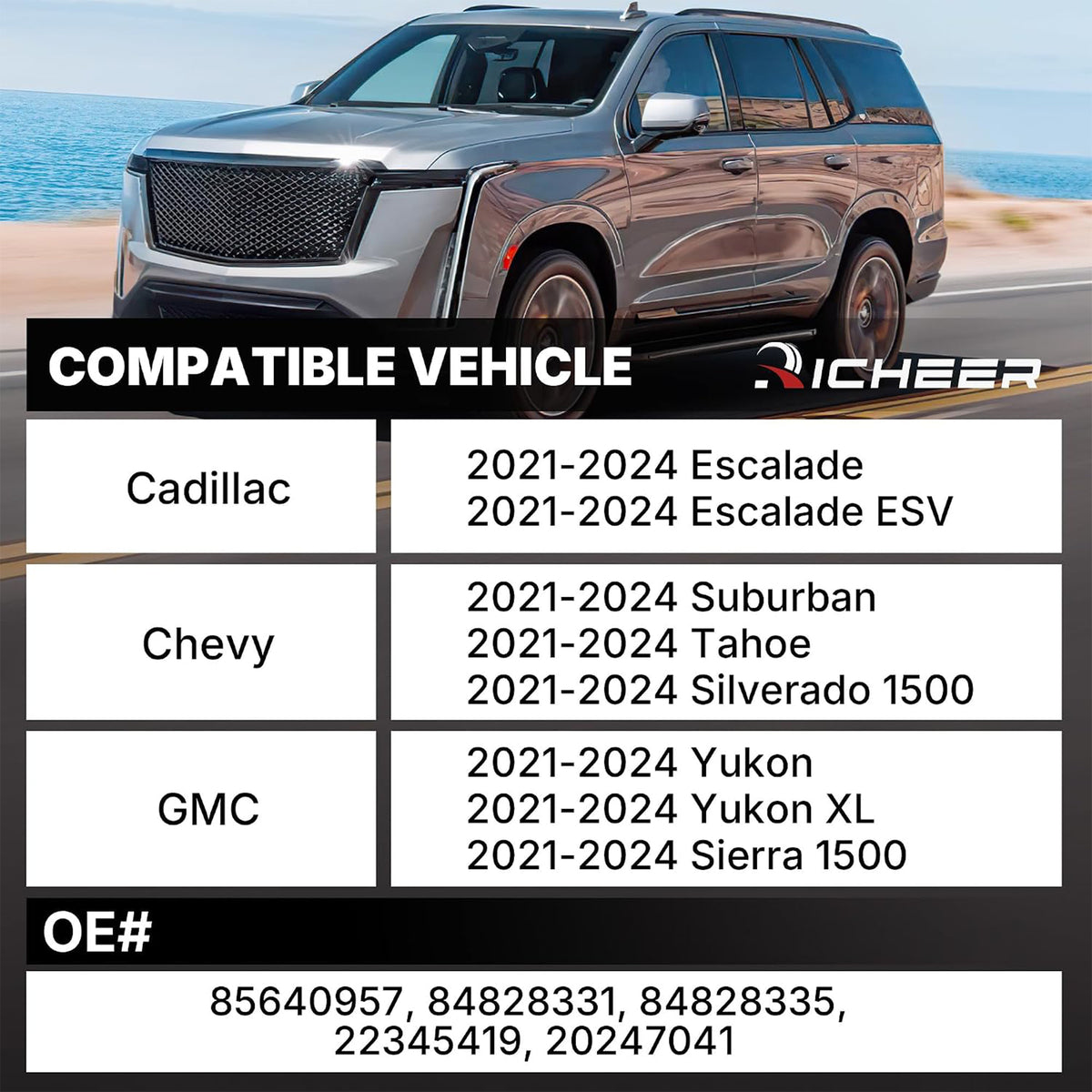 Richeer Front Strut Assembly Compatible With 2021-2024 Escalade Tahoe Yukon