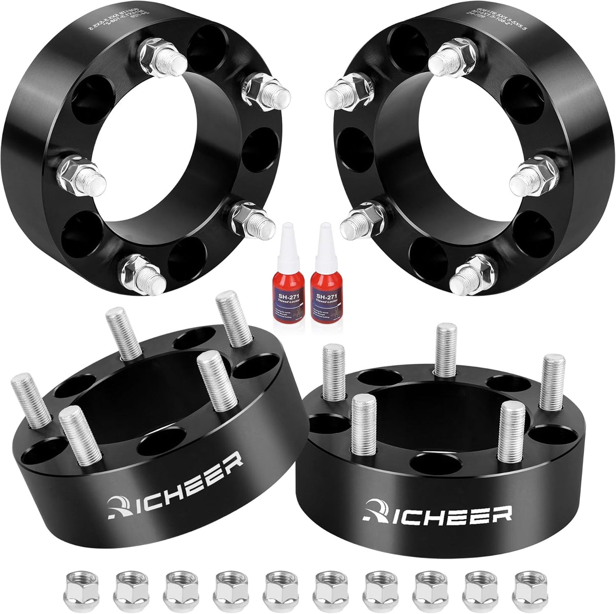 Richeer 2" 5x5.5" Wheel Spacers for Off-Road Vehicles (Ram & More)