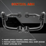 Richeer 2-4" Front Upper Control Arms 2PCS Adaption Replacement OEM Factory Suspension Arms