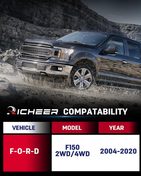 Richeer 2" Rear Lift Block 2" Leveling Kit for Ford (2004-2020 F150)