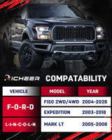 Richeer 3" Front Leveling Kit for 2004-2026 Ford F-150