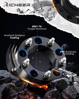 Richeer 2" 5x5.5" Wheel Spacers for Off-Road Vehicles(Ram, Jeep, Ford & More)