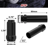 Richeer M12x1.5 Lug Nuts, 20PCS Spline Acorn, Closed End for Trucks & SUV