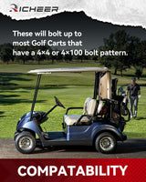 Richeer 1.25" 5x4.5" to 5x5" Wheel Adapters for Off-Road Vehicles 4PCS (Ford, Jeep & More)