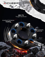 Richeer 1.5 inch 5x5 Wheel Spacers with 14x1.5 Studs & 71.5mm bore