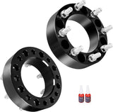Richeer 8x6.5" Wheel Spacers for Off-Road Vehicles (Chevy & More) 2" Thick Black