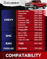 Richeer 2" 6x5.5" Wheel Spacers for Off-Road Vehicles(Chevy, GMC, Cadillac & More)