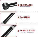 Richeer 0-4'' Rear Adjustable Track Bar Replacement OEM Factory Suspension Arms(2009-2018 RAM, 2020-2021 JEEP)
