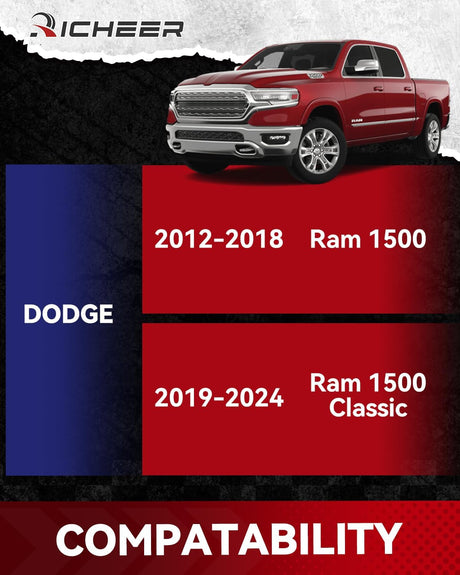 Richeer 2" 5x5.5" Wheel Spacers for Off-Road Vehicles (Ram & More)