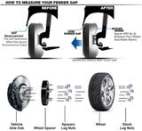 Richeer 5x135mm to 6x5.5" Wheel Adapters 5 To 6 Lug Conversion