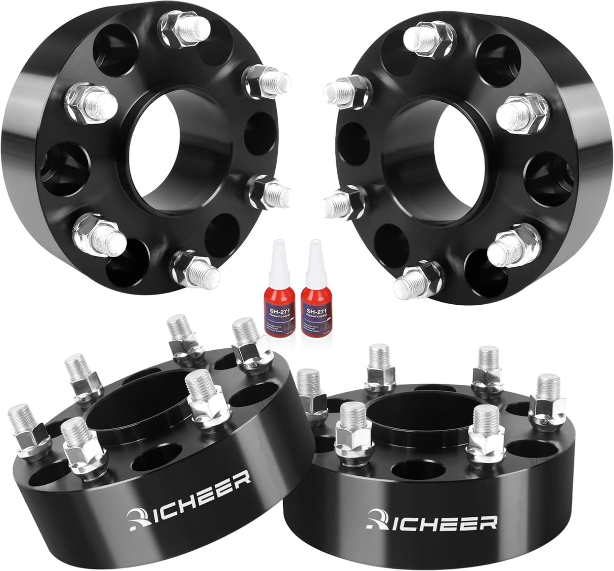 Richeer 2'' 6x4.5 Hub Centric Wheel Spacers for Off-Road Vehicles (Nissan & More)