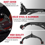 Richeer 2-4" Front Upper Control Arms & 2-4" Lift Suspension Kit Adjustable Control Arm (2000-2010 GM 2500 HD 3500 HD)