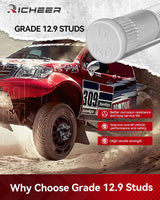 Richeer 2'' 8x6.5 Wheel Spacers for 1994-2011 Ram 2500/3500, 8x165.1mm Wheel Spacers