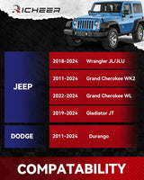 Richeer 1.5 inch 5x5 Wheel Spacers with 14x1.5 Studs & 71.5mm bore