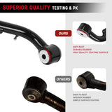 Richeer 2-4" Front Upper Control Arms & 2-4" Lift Suspension Kit Adjustable Control Arm (2000-2010 GM 2500 HD 3500 HD)