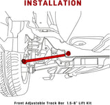 Richeer 1.5-8" Front Adjustable Track Bar Compatible with 1.5-8" Lift Suspension Kits (2017-2021 Ford)