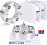 Richeer 4x137mm Wheel Spacers for Off-Road Vehicles (Kawasaki, Can-Am & More) 2" Thick  Silver