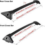 Richeer 260LBS Roof Rack Cross Bars (2019-2024 Toyota RAV4 LE XLE XSE Premium Limited Hybrid with Side Rails)