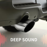 Richeer 2.5-4 inch Exhaust Tip, 2.5" Inlet 4” Outlet 9” Overall Length Stainless Steel Exhaust Tip