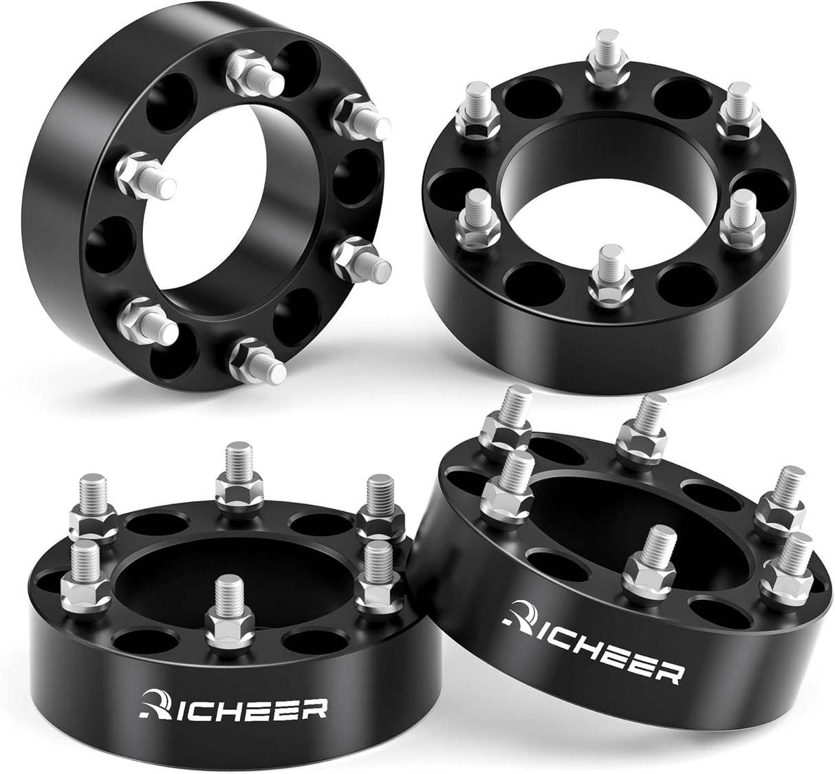 Richeer 2" 6x5.5" Wheel Spacers for Off-Road Vehicles(Chevy, GMC, Cadillac & More)