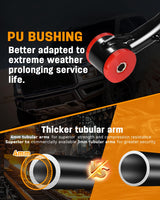 Richeer  Front Upper Control Arms for 2-4" Lift Fits (2009-2018 RAM 1500 4WD with Ball Joint)