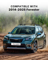 Richeer 220LBS Roof Rack Cross Bars, Side Rails, Aluminum Cross Bar (2014-2025 Forester)