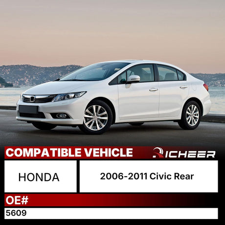 Richeer 5609 Rear 2 PCS Strut Assembly, Shock Absorber Front with 2006-2011 Civic