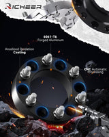 Richeer 2" 6x5.5" Wheel Spacers for Off-Road Vehicles(Chevy, GMC, Cadillac & More)