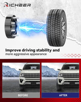 Richeer 2'' 8x6.5 Wheel Spacers for 1994-2011 Ram 2500/3500, 8x165.1mm Wheel Spacers