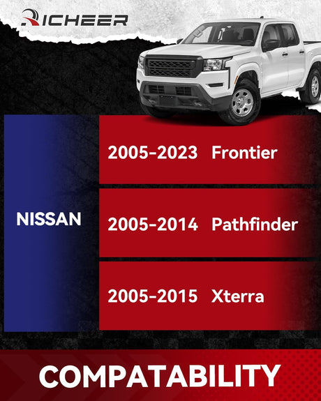 Richeer 2'' 6x4.5 Hub Centric Wheel Spacers for Off-Road Vehicles (Nissan & More)